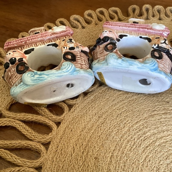 Whimsical Set of 4 Noah’s Ark Ceramic Napkin Ring Holders - Picture 8 of 9